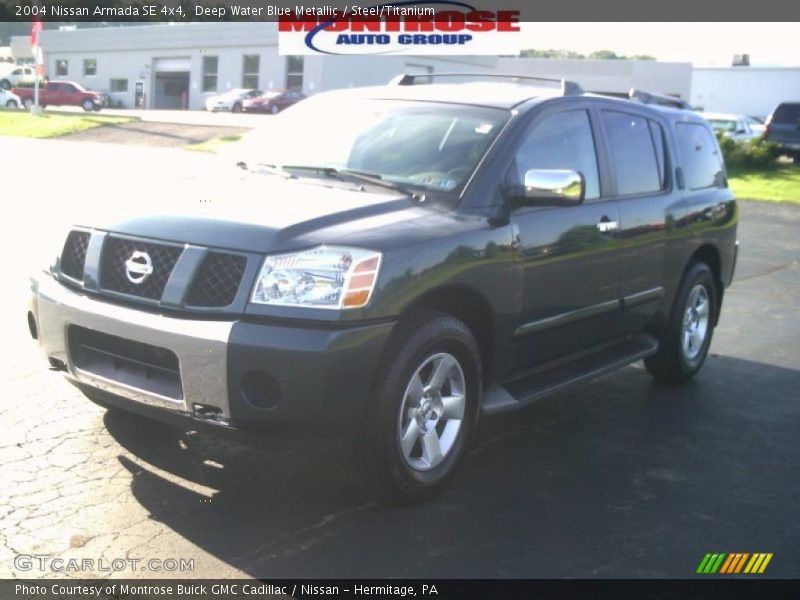 Deep Water Blue Metallic / Steel/Titanium 2004 Nissan Armada SE 4x4