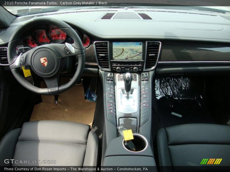 Carbon Grey Metallic / Black 2010 Porsche Panamera Turbo