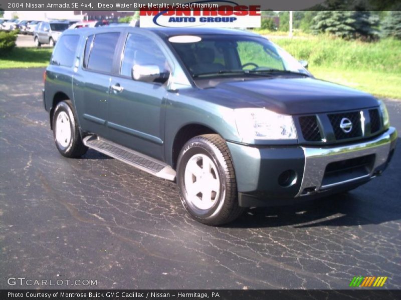 Deep Water Blue Metallic / Steel/Titanium 2004 Nissan Armada SE 4x4