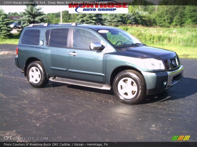 Deep Water Blue Metallic / Steel/Titanium 2004 Nissan Armada SE 4x4