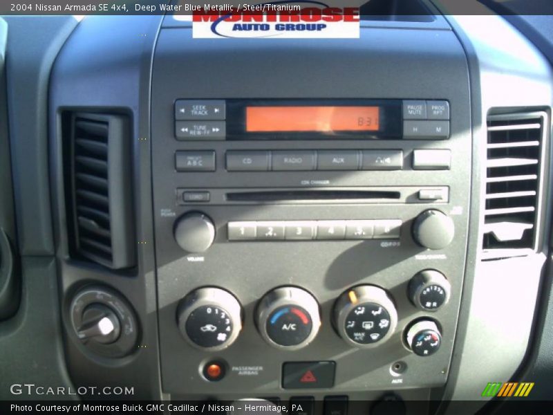 Deep Water Blue Metallic / Steel/Titanium 2004 Nissan Armada SE 4x4