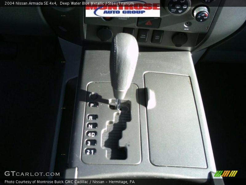 Deep Water Blue Metallic / Steel/Titanium 2004 Nissan Armada SE 4x4