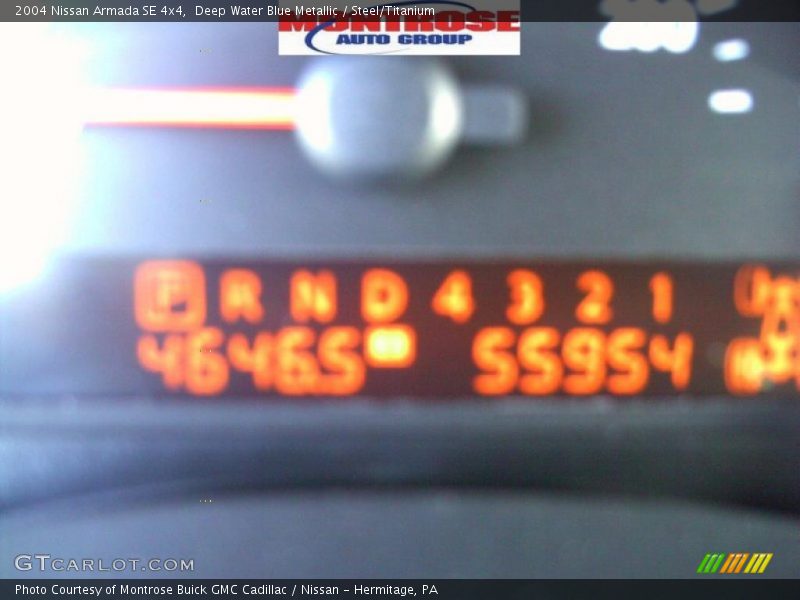 Deep Water Blue Metallic / Steel/Titanium 2004 Nissan Armada SE 4x4