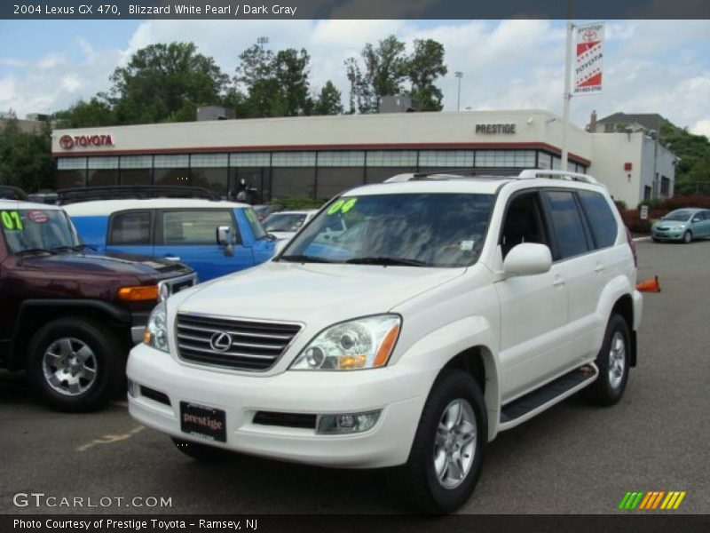 Blizzard White Pearl / Dark Gray 2004 Lexus GX 470