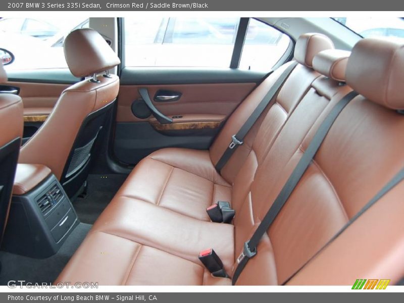 Crimson Red / Saddle Brown/Black 2007 BMW 3 Series 335i Sedan