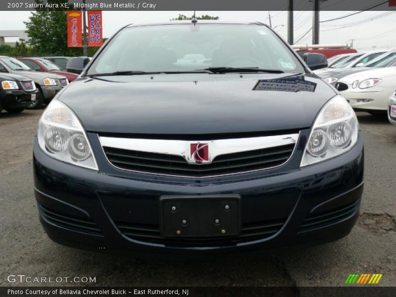 Midnight Blue Metallic / Gray 2007 Saturn Aura XE