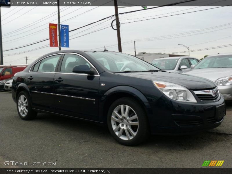 Midnight Blue Metallic / Gray 2007 Saturn Aura XE