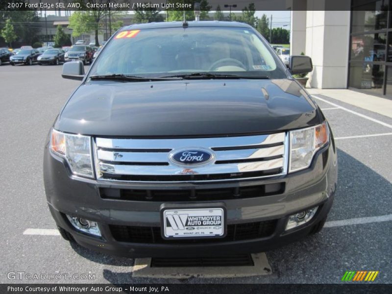 Carbon Metallic / Medium Light Stone 2007 Ford Edge SEL AWD