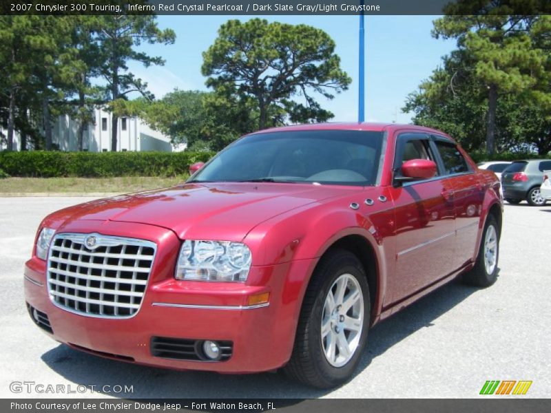 Inferno Red Crystal Pearlcoat / Dark Slate Gray/Light Graystone 2007 Chrysler 300 Touring