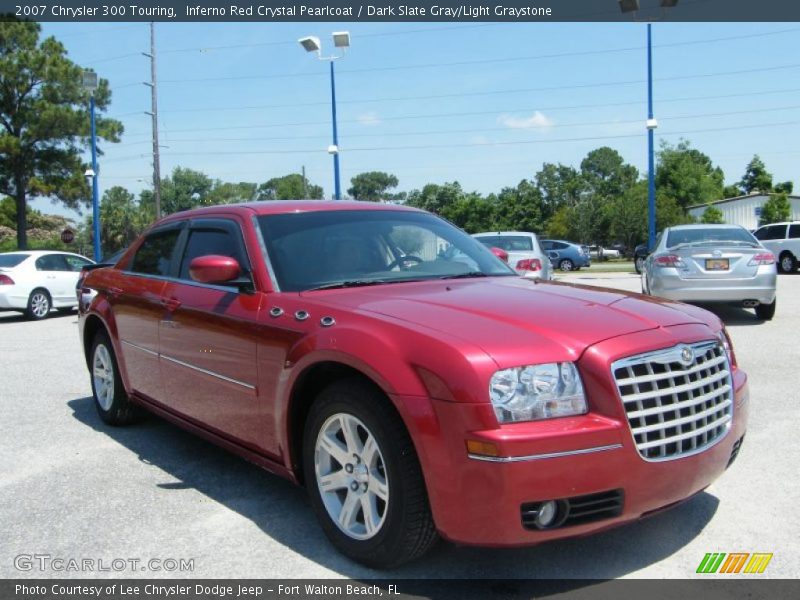 Inferno Red Crystal Pearlcoat / Dark Slate Gray/Light Graystone 2007 Chrysler 300 Touring