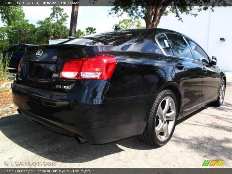 Obsidian Black / Black 2008 Lexus GS 350