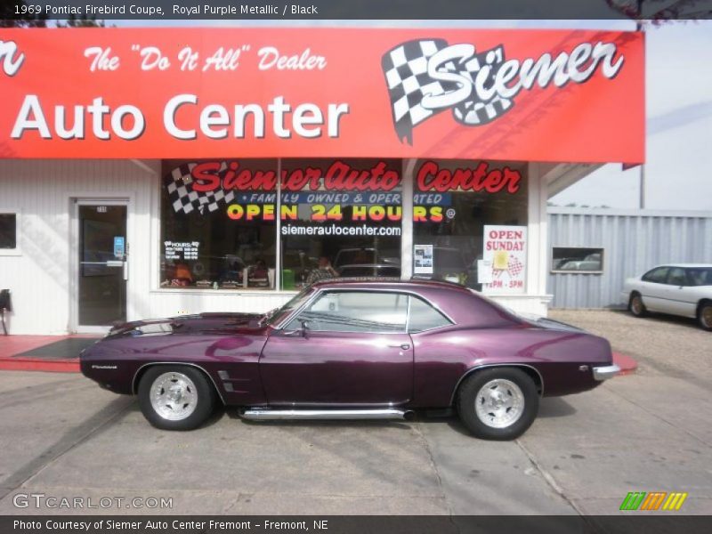 Royal Purple Metallic / Black 1969 Pontiac Firebird Coupe