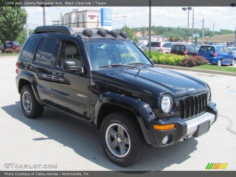 Black Clearcoat / Taupe 2004 Jeep Liberty Renegade 4x4