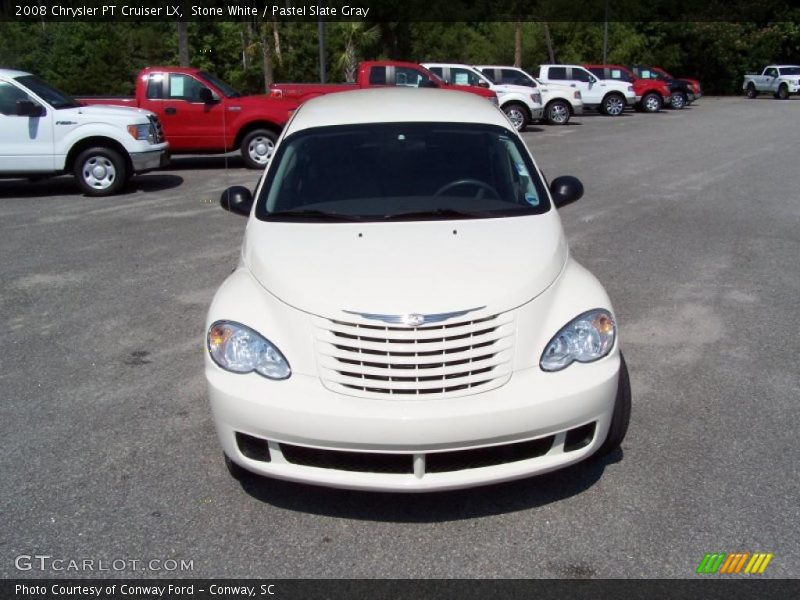 Stone White / Pastel Slate Gray 2008 Chrysler PT Cruiser LX