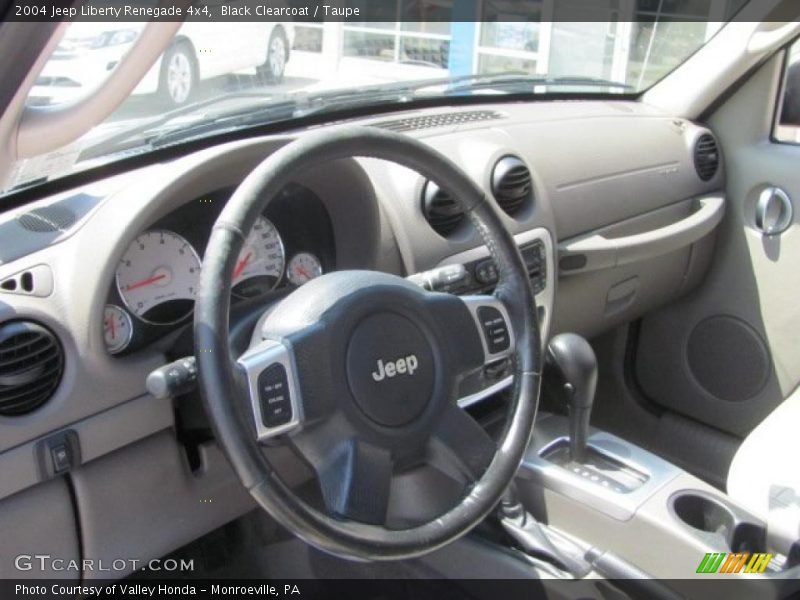 Black Clearcoat / Taupe 2004 Jeep Liberty Renegade 4x4