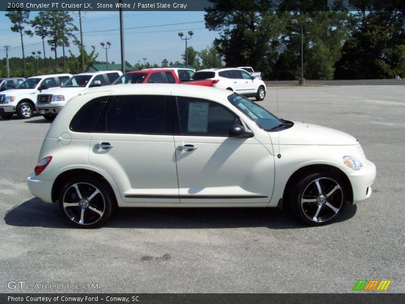Stone White / Pastel Slate Gray 2008 Chrysler PT Cruiser LX