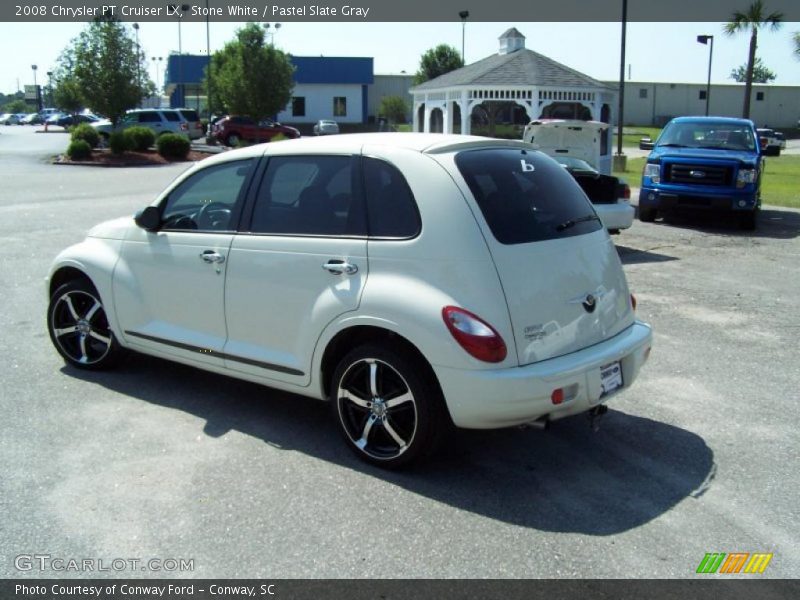 Stone White / Pastel Slate Gray 2008 Chrysler PT Cruiser LX