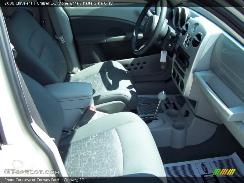 Stone White / Pastel Slate Gray 2008 Chrysler PT Cruiser LX
