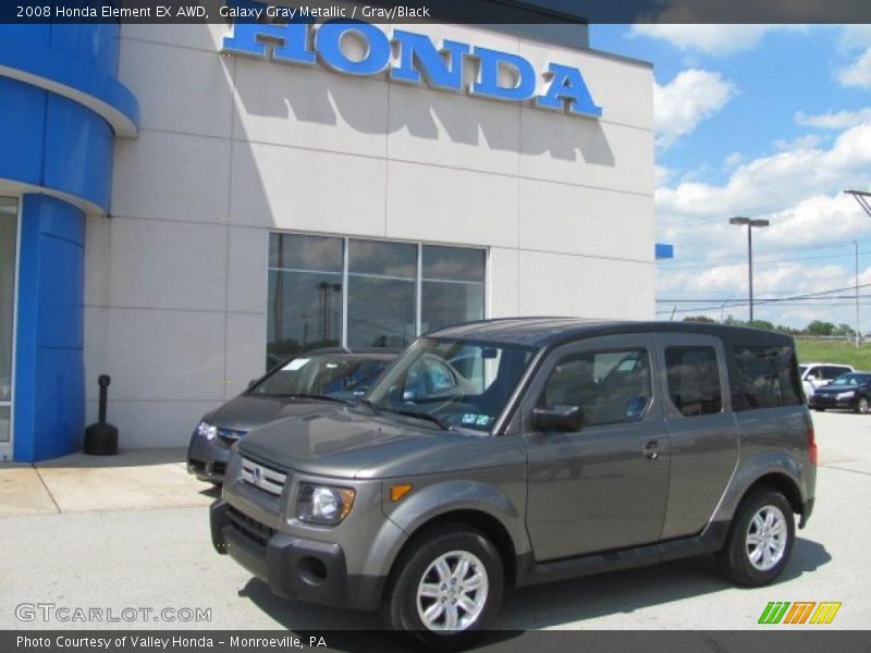 Galaxy Gray Metallic / Gray/Black 2008 Honda Element EX AWD