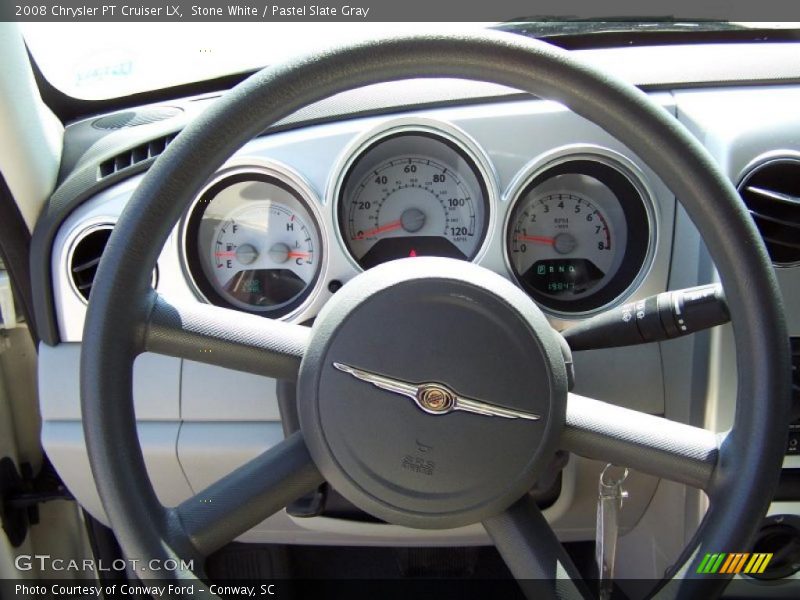 Stone White / Pastel Slate Gray 2008 Chrysler PT Cruiser LX