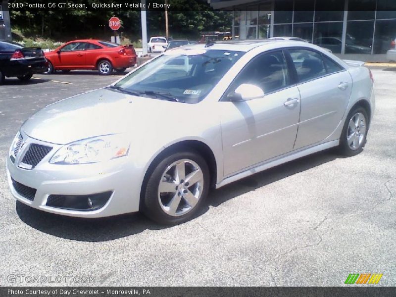 Quicksilver Metallic / Ebony 2010 Pontiac G6 GT Sedan