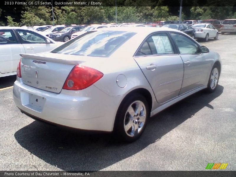 Quicksilver Metallic / Ebony 2010 Pontiac G6 GT Sedan