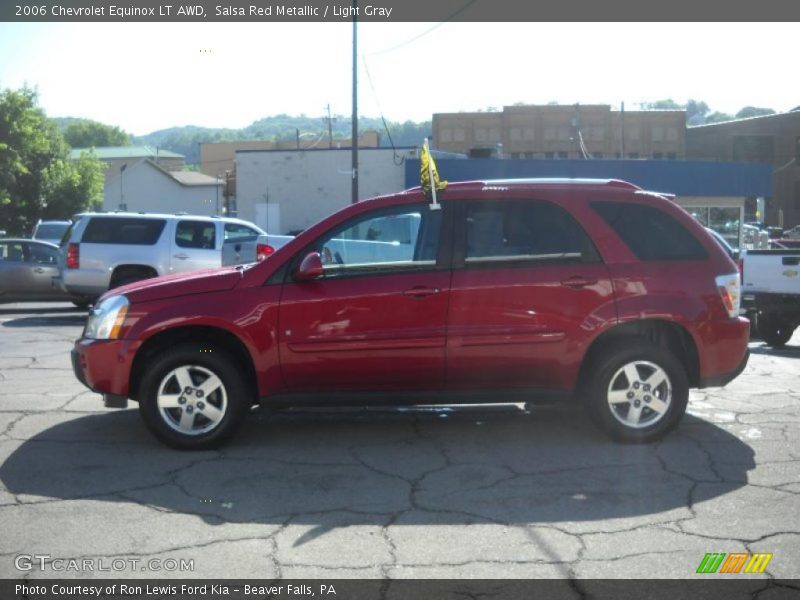 Salsa Red Metallic / Light Gray 2006 Chevrolet Equinox LT AWD