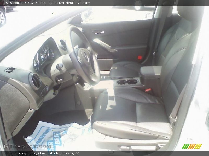 Quicksilver Metallic / Ebony 2010 Pontiac G6 GT Sedan