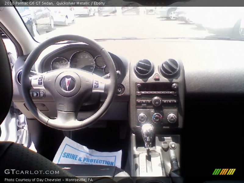 Quicksilver Metallic / Ebony 2010 Pontiac G6 GT Sedan