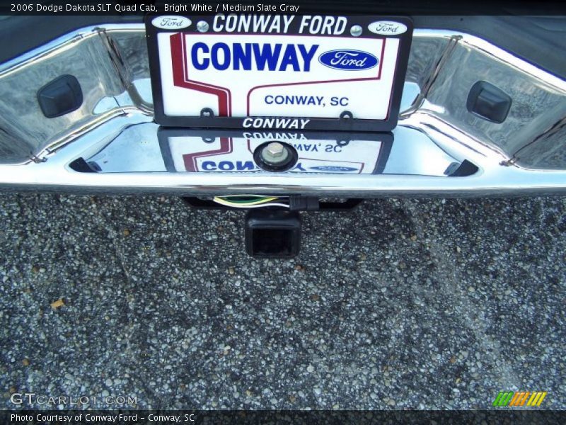 Bright White / Medium Slate Gray 2006 Dodge Dakota SLT Quad Cab