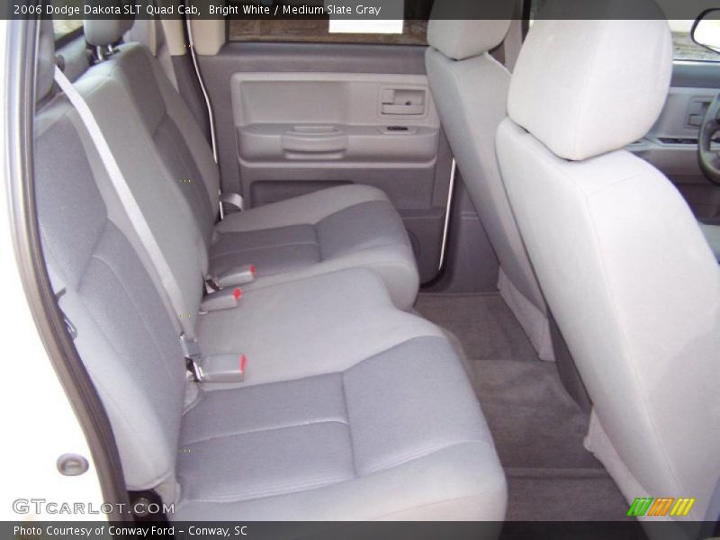 Bright White / Medium Slate Gray 2006 Dodge Dakota SLT Quad Cab