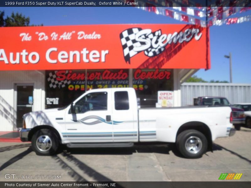 Oxford White / Camel 1999 Ford F350 Super Duty XLT SuperCab Dually