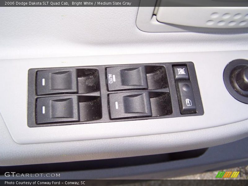 Bright White / Medium Slate Gray 2006 Dodge Dakota SLT Quad Cab