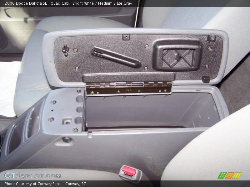 Bright White / Medium Slate Gray 2006 Dodge Dakota SLT Quad Cab