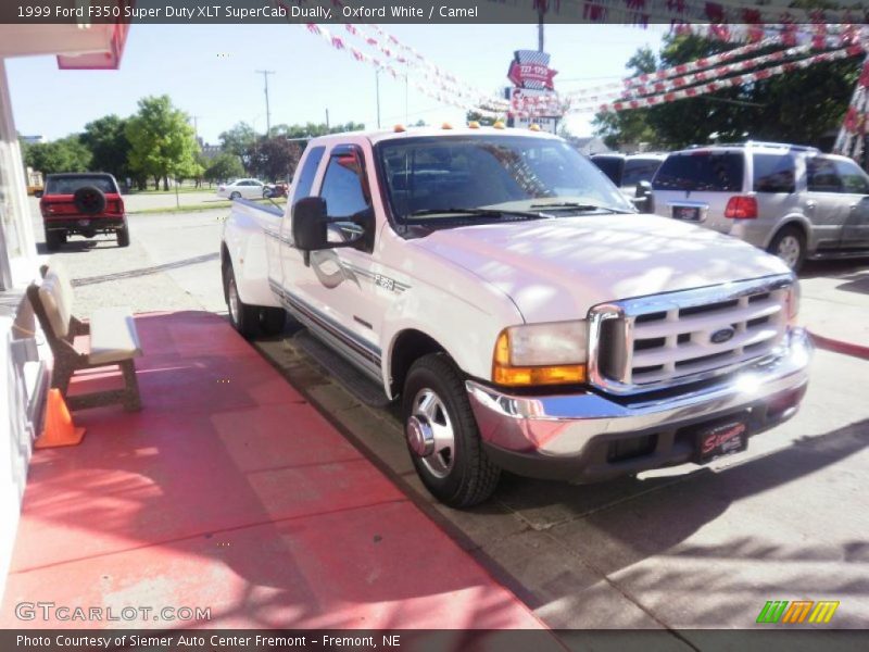 Oxford White / Camel 1999 Ford F350 Super Duty XLT SuperCab Dually