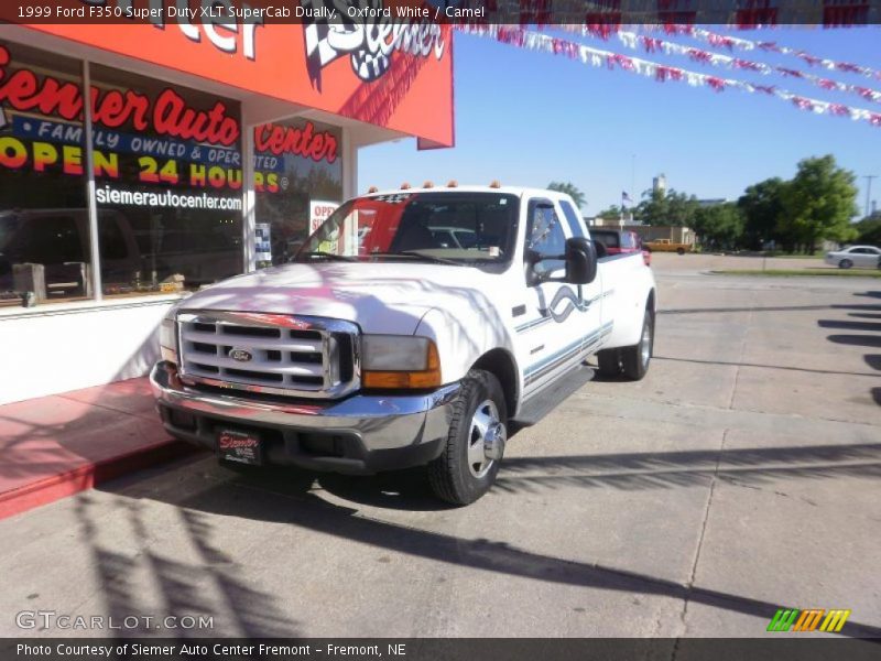 Oxford White / Camel 1999 Ford F350 Super Duty XLT SuperCab Dually