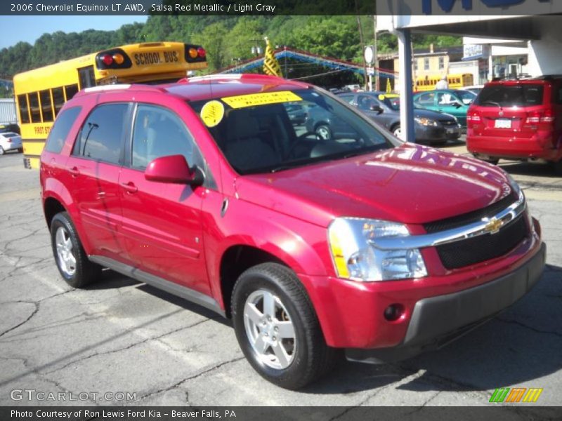 Salsa Red Metallic / Light Gray 2006 Chevrolet Equinox LT AWD