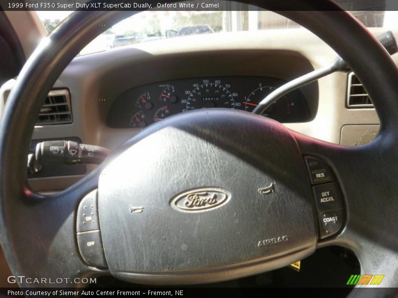 Oxford White / Camel 1999 Ford F350 Super Duty XLT SuperCab Dually