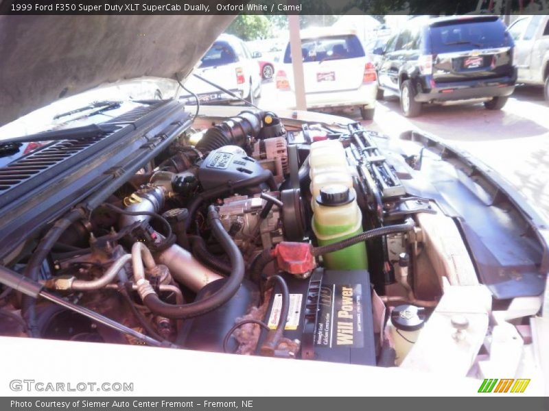 Oxford White / Camel 1999 Ford F350 Super Duty XLT SuperCab Dually