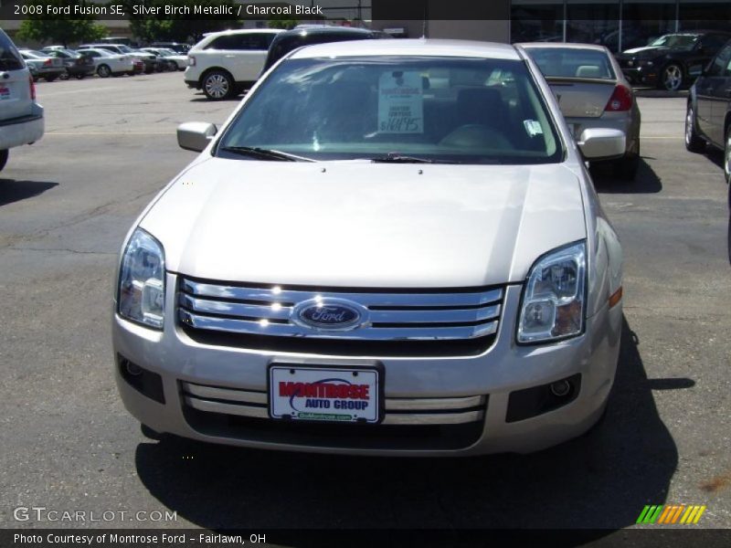 Silver Birch Metallic / Charcoal Black 2008 Ford Fusion SE
