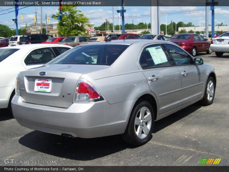 Silver Birch Metallic / Charcoal Black 2008 Ford Fusion SE