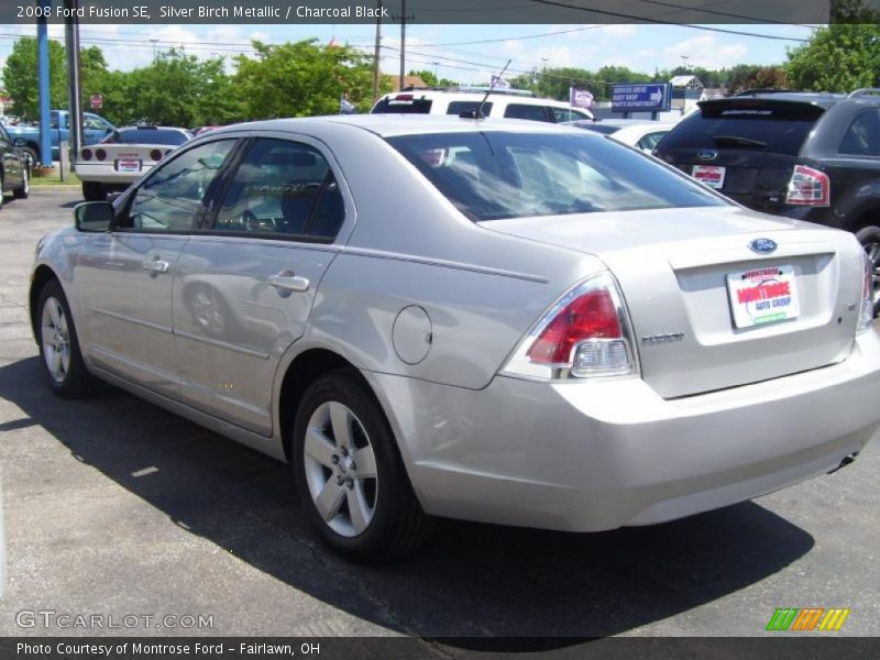 Silver Birch Metallic / Charcoal Black 2008 Ford Fusion SE