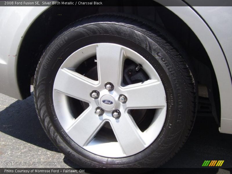 Silver Birch Metallic / Charcoal Black 2008 Ford Fusion SE