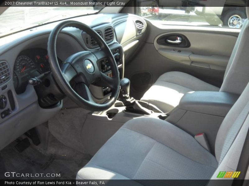 Moondust Metallic / Light Gray 2007 Chevrolet TrailBlazer LS 4x4