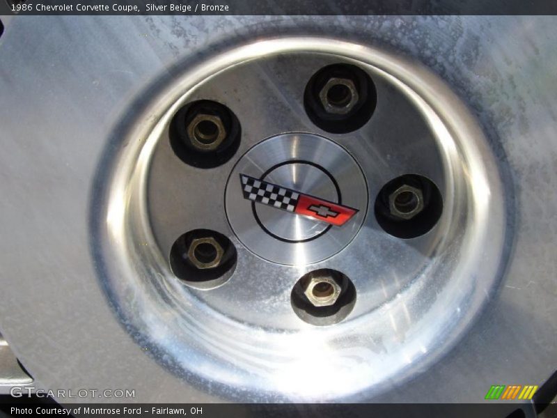 Silver Beige / Bronze 1986 Chevrolet Corvette Coupe