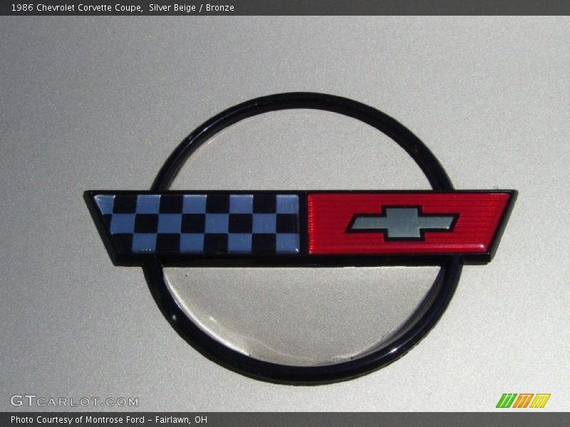 Silver Beige / Bronze 1986 Chevrolet Corvette Coupe