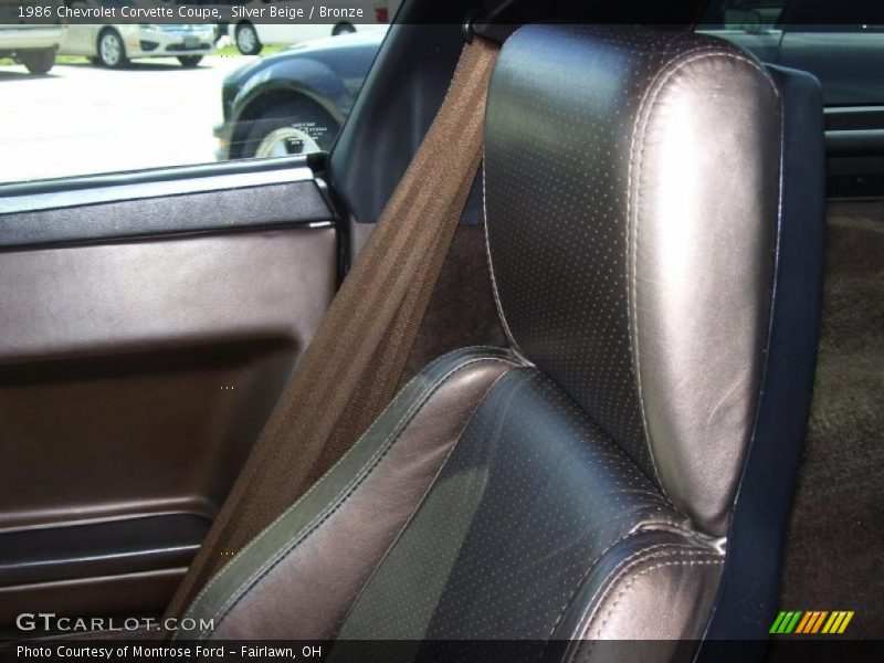 Silver Beige / Bronze 1986 Chevrolet Corvette Coupe