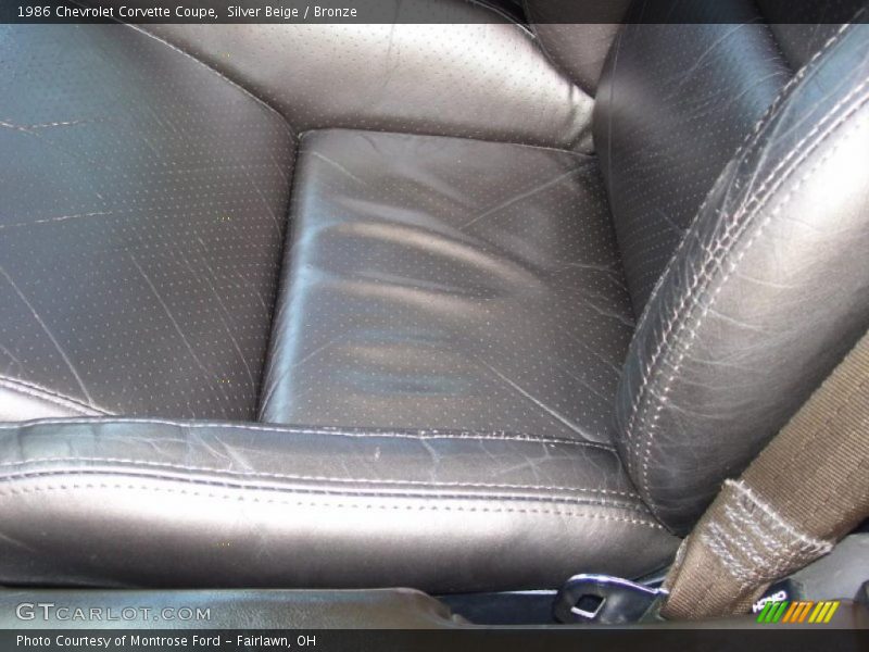 Silver Beige / Bronze 1986 Chevrolet Corvette Coupe