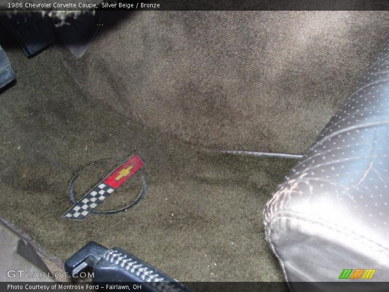 Silver Beige / Bronze 1986 Chevrolet Corvette Coupe