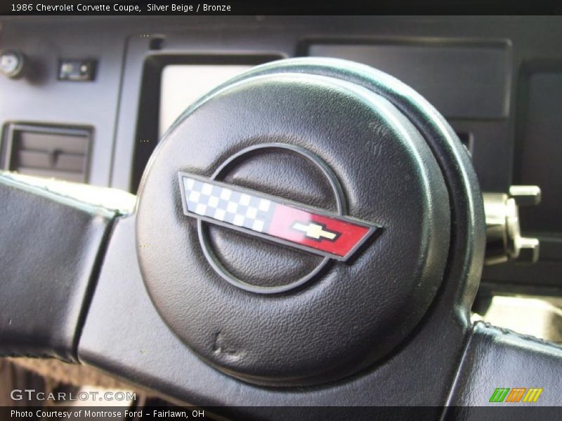 Silver Beige / Bronze 1986 Chevrolet Corvette Coupe